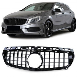 Sport Radiator Grill Black Glossy for Mercedes A Class W176 12-15