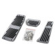 Pedals and accessories Alu pedals automatic + footrest suitable for BMW E34 E39 E60 E61 E32 E38 E63 E64 | races-shop.com