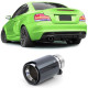 UNIVERSAL TIP Exhaust tailpipe Sport Carbon Black suitable for BMW 1 Series E81 E82 E87 E88 | races-shop.com