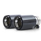 UNIVERSAL TIP Exhaust tailpipes Sport Carbon Black suitable for BMW 3 Series E90 E91 E92 E93 | races-shop.com