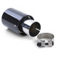 UNIVERSAL TIP Exhaust tailpipes Sport Carbon Black suitable for BMW 3 Series E90 E91 E92 E93 | races-shop.com