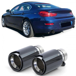 Exhaust tailpipes Sport Carbon Black suitable for BMW 6 Series F12 F13 from 11