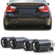 UNIVERSAL TIP Exhaust tailpipes 90mm Sport Carbon Black suitable for BMW 3 Series E90 E91 E92 E93 | races-shop.com