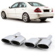 UNIVERSAL TIP Exhaust sport tailpipes stainless steel for Mercedes W204 W211 W164 W166 W221 R230 | races-shop.com