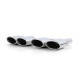UNIVERSAL TIP Exhaust sport tailpipes stainless steel for Mercedes W204 W211 W164 W166 W221 R230 | races-shop.com
