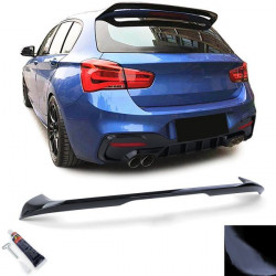 Roof rear spoiler Sport Optics Black Gloss suitable for BMW 1 Series F20 F21 from 15
