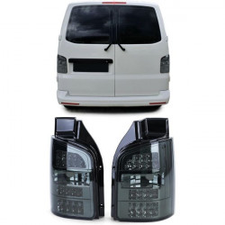 LED Taillights Black Smoke for VW Bus T5.2 Facelift with rear doors 09-15