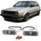 Lighting Clear glass turn signal with parking light Black Smoke for VW Golf 1 2 Jetta 1 2 Polo 86C | races-shop.com