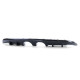 Body kit and visual accessories Sport rear diffuser double pipe center black gloss for VW Golf 6 1K 08-13 | races-shop.com