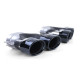UNIVERSAL TIP Stainless steel tailpipes exhaust trims black sport for Mercedes E Class W213 | races-shop.com