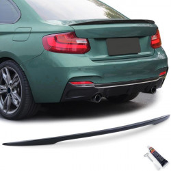 Sport performance rear spoiler lip black gloss fit for BMW 2 Series F22 Coupe