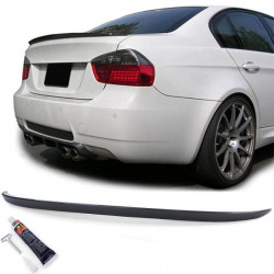 Sport rear spoiler carbon look fits BMW 3 series E90 sedan 05-11