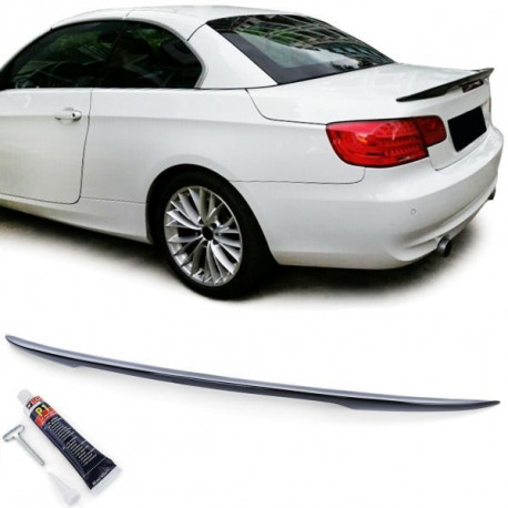 Body kit and visual accessories Sport rear spoiler lip black gloss fit for BMW 3 series E93 convertible 06-13 | races-shop.com
