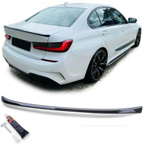 Body kit and visual accessories RACES spoiler cap (Performance) for BMW 3 series G20 sedan, carbon look | races-shop.com