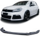 Body kit and visual accessories Front spoiler lip performance black gloss for Golf 6 09-12 with R20 bumper | races-shop.com