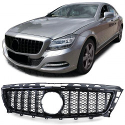Sport radiator grille glossy black for Mercedes CLS C218 prefacelift 11-14