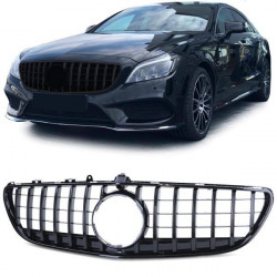 Sport radiator grille glossy black for Mercedes CLS C218 Facelift 14-18