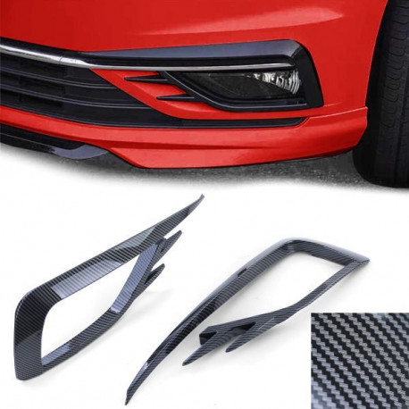 Body kit and visual accessories RACES fog light covers for VW Golf 7 17-20, carbon look | races-shop.com