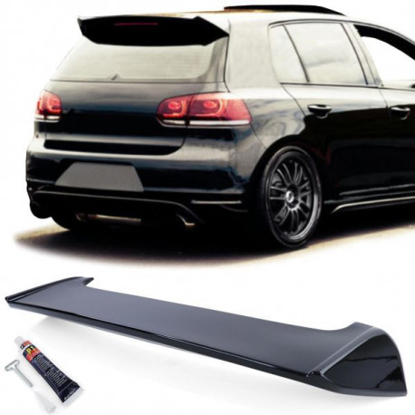 Body kit and visual accessories Rear spoiler roof edge spoiler black gloss for VW Golf 6 GTI Sedan 09-13 | races-shop.com