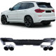 Body kit and visual accessories Rear diffuser Sport Performance Gloss with tailpipes Black fit for BMW X3 G01 | races-shop.com