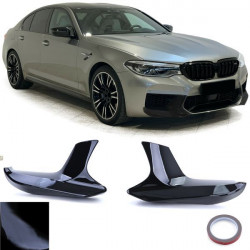 Front spoiler corners splitter black gloss fit for BMW M5 F90 16-20