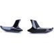 Body kit and visual accessories Front spoiler corners splitter black gloss fit for BMW M5 F90 16-20 | races-shop.com