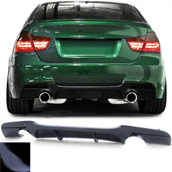 Rear diffuser performance tailpipe on both sides gloss fit BMW 3 Series E90 05-12