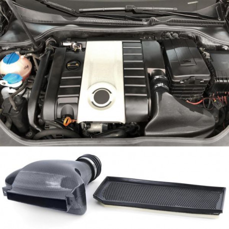 Sport cool air intakes Air filter Airbox Air Intake Carbon Look Ram Air for VW Golf 5 2.0 GTI 03-08 | races-shop.com