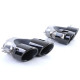 Body kit and visual accessories Rear diffuser black gloss + double tailpipes black for Mercedes CLA C118 from 19 | races-shop.com