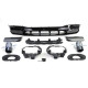 Body kit and visual accessories RACES rear diffuser for Mercedes CLA C118 from 19, glossy black, black | races-shop.com