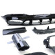Body kit and visual accessories RACES rear diffuser for Mercedes CLA C118 from 19, glossy black, black | races-shop.com
