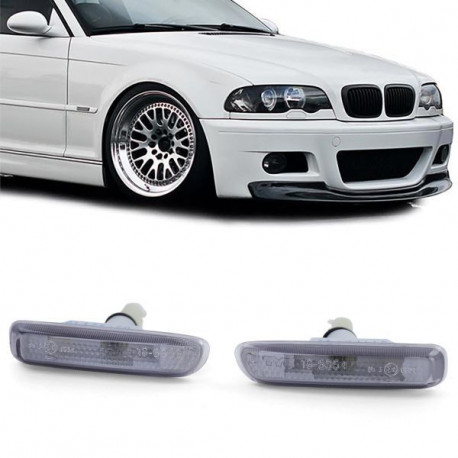 Lighting Side indicators Black Smoke suitable for BMW 3 Series E46 prefacelift | races-shop.com