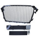 Body kit and visual accessories Honeycomb grille without emblem black gloss for Audi A4 B8 8K facelift 11-15 | races-shop.com