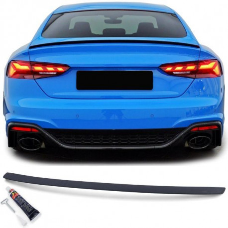 Body kit and visual accessories RACES spoiler cap (Sport) for Audi A5 S5 RS5 F5 16-21, matt black | races-shop.com
