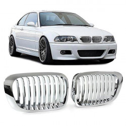 Sport grille chrome fit for BMW 3ER E46 Coupe Convertible 99-03
