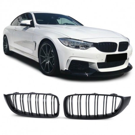 Body kit and visual accessories Sport double bar radiator grille Performance Matt suitable for 4 series BMW F32 F33 F36 | races-shop.com