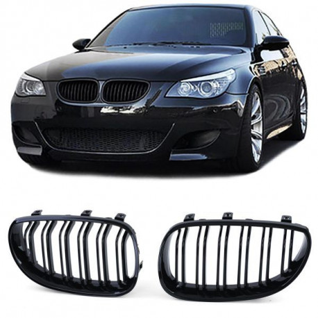 Sport grille double bar performance gloss fit for BMW 5 Series E60