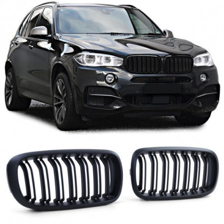 Body kit and visual accessories Sport radiator grille double bar Performance Matt suitable for BMW X5 F15 X6 F16 | races-shop.com