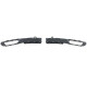 Body kit and visual accessories Fog light grille frame bumper black gloss for VW T6 15-19 with PDC | races-shop.com