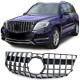 Body kit and visual accessories Radiator grille sport optics black gloss chrome for Mercedes GLK X204 facelift 12-15 | races-shop.com