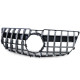 Body kit and visual accessories Radiator grille sport optics black gloss chrome for Mercedes GLK X204 facelift 12-15 | races-shop.com