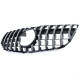 Body kit and visual accessories Radiator grille sport optics black gloss chrome for Mercedes GLK X204 facelift 12-15 | races-shop.com