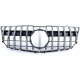 Body kit and visual accessories Radiator grille sport optics black gloss chrome for Mercedes GLK X204 facelift 12-15 | races-shop.com