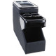 Armrests Center console with storage compartment black gloss leather for VW Bus T5 T6 from 03 | races-shop.com
