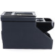 Armrests Center console with storage compartment black gloss leather for VW Bus T5 T6 from 03 | races-shop.com