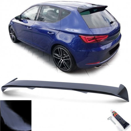 Body kit and visual accessories Sport roof rear spoiler performance black gloss for Seat Leon 3 5F 12-20 | races-shop.com