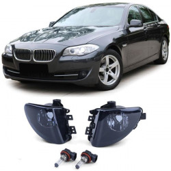 RACES fog lights for 5 Series BMW F10 F11 10-13 (H8), black-smoke