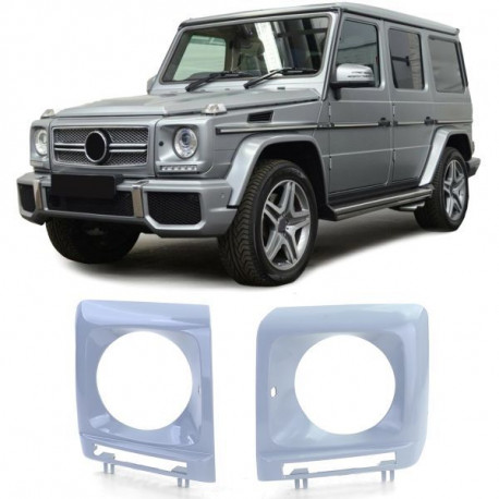 Body kit and visual accessories Headlight Bulb Covers Fits Mercedes G Model W463 12-18 | races-shop.com