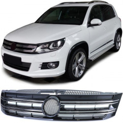 Radiator grille black gloss chrome fit for VW Tiguan 5N Facelift 11-18