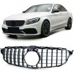 Sport Radiator Grille Black Gloss for Mercedes C Class W205 S205 14-18